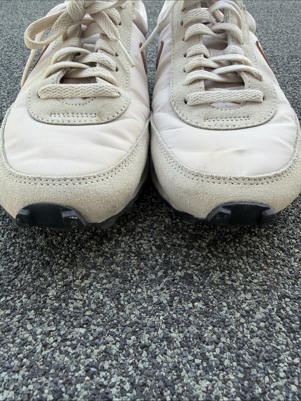 Nike Women's Light Pink and Beige Retro Runner Sneakers - Picture 5 of 7